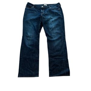 Gap Curvy Straight Dark Wash Jeans Size 14